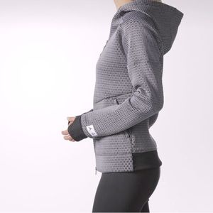 NWOT Adidas x Reigning Champ women’s zip-up hoodie / jacket / sweatshirt in grey